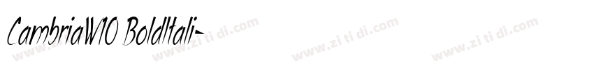 CambriaW10 BoldItali字体转换 CambriaW10 BoldItali字体转换